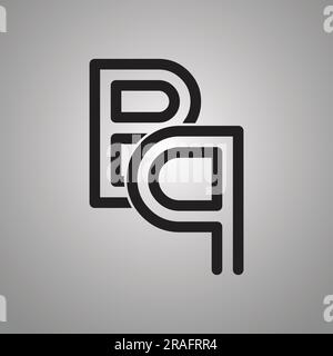 Luxury BP or PB Initial Monogram Text Letter Logo Design Stock Vector