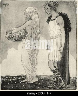 Loki and Idun 1911 by John Bauer Stock Photo