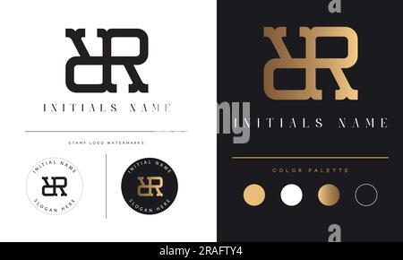 Luxury royal wing Letter RR crest Gold color Logo vector, Victory logo ...
