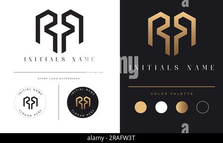 Luxury royal wing Letter RR crest Gold color Logo vector, Victory logo ...