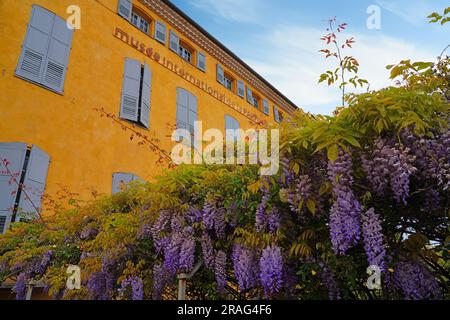 GRASSE, FRANCE -17 APR 2023- View of the Musee International de la Parfumerie (International Perfume Museum) located in Grasse, Provence, France. Stock Photo