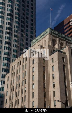 The historic Torrey Pines Bank building in Downtown Los Angeles, CA ...