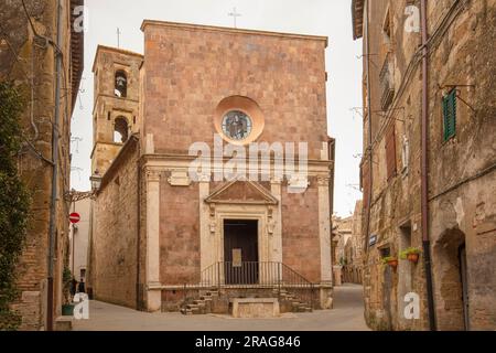 Church of Santa Maria and San Rocco, Pitigliano, Grosseto, Tuscany, Italy Stock Photo