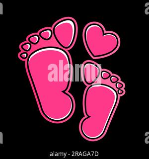 reflexotherapy zone logo with neon sign effect. Foot massage neon sign with text. Vector illustration Stock Vector