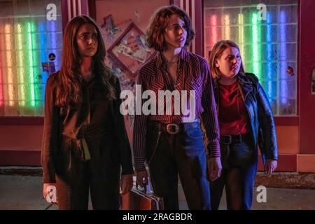 MARGARET QUALLEY, BEANIE FELDSTEIN And GERALDINE VISWANATHAN In DRIVE ...