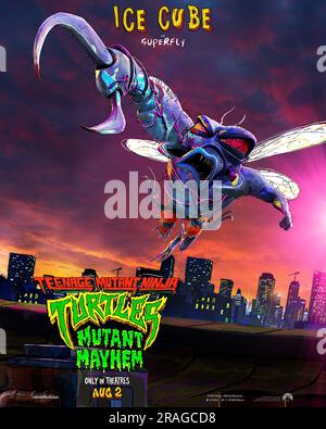 TEENAGE MUTANT NINJA TURTLES: MUTANT MAYHEM, character poster, Leonardo  (voice: Nicolas Cantu), 2023. © Paramount Pictures / Courtesy Everett  Collection Stock Photo - Alamy