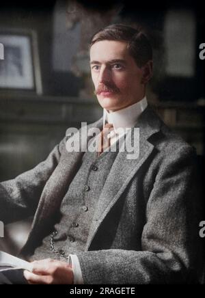 Neville Chamberlain (1869-1940), British politician, served as Prime Minister 1937-1940, half-length seated portrait, Bain News Service, between 1915 and 1920 Stock Photo