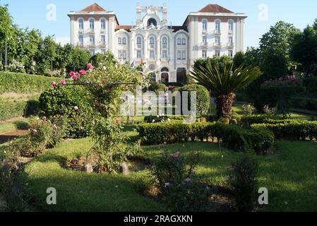Curia Palace, historic early 20th-century hotel and spa with manicured gardens, Anadia, Portugal Stock Photo
