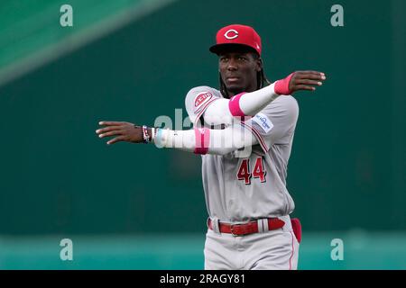 This is a 2023 photo of bullpen catcher José Duarte of the Cincinnati Reds  baseball team. This image reflects the Reds active roster as of Tuesday,  Feb. 21, 2023, when this image was taken. (AP Photo/Ross D. Franklin Stock  Photo - Alamy