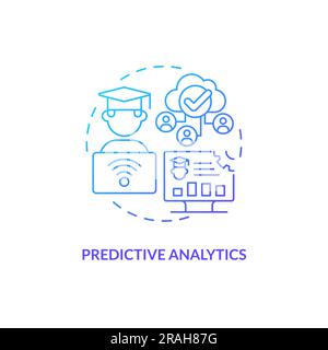 AI in education concept icon Stock Vector