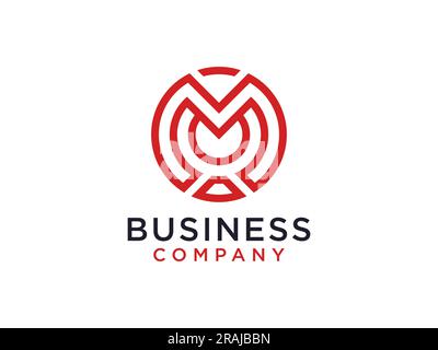Letter M line logo design. Linear creative minimal monogram symbol. Universal elegant vector sign design. Premium business logotype. Graphic alphabet Stock Vector