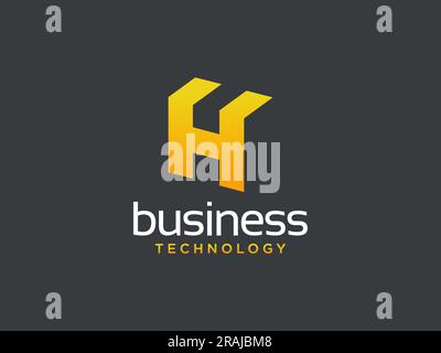 Letter H logo icon design template elements. Stock Vector