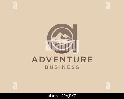 simple letter A logo template vector Stock Vector