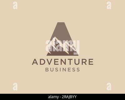 simple letter A logo template vector Stock Vector