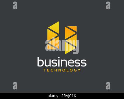 Letter H logo icon design template elements. Stock Vector
