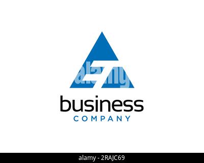 Initial letters E logo template design in rounded shape. Logo icon design template elements. Monogram. Linear logo Stock Vector