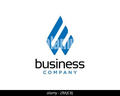 Initial letters E logo template design in rounded shape. Logo icon design template elements. Monogram. Linear logo Stock Vector