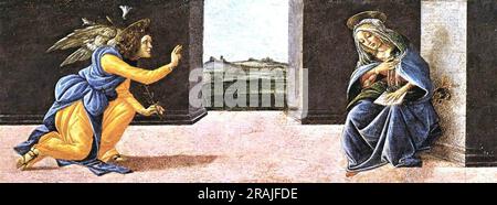 The Annunciation, predella panel from the St. Lucy Altarpiece 1445 by ...