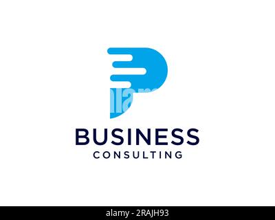Letter P logo icon design template elements vector sign Stock Vector