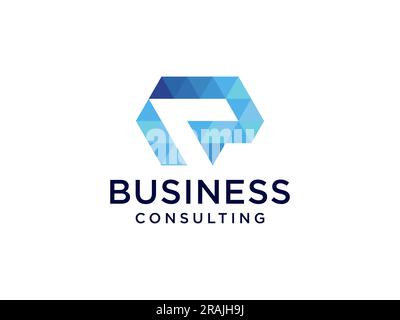 Letter P logo icon design template elements vector sign Stock Vector