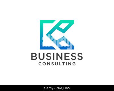 Letter K logo icon design template elements. Stock Vector