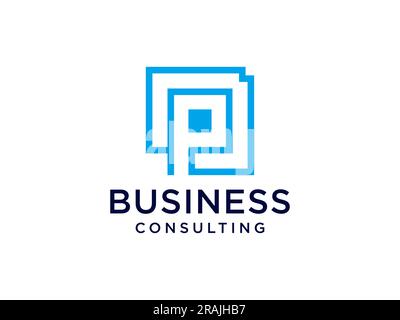 Letter P logo icon design template elements vector sign Stock Vector