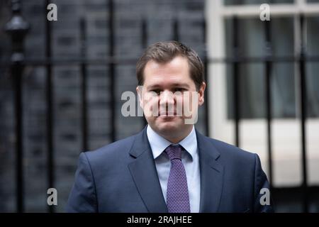 London, UK. 04th July, 2023. Robert Jenrick, Immigration Minister at a cabinet meeting at 10 Downing Street London. Credit: Ian Davidson/Alamy Live News Stock Photo