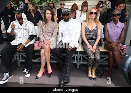 Kendrick Lamar and Lupita Nyong'o at the Chanel Couture FW 2023/2024 show  during Paris Fashion Week. 📷 Pascal Le Segretain/Getty