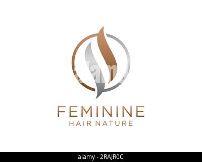 Abstract Hair Wave Logo Letter S isolated on White Background. Flat Vector Logo Design Template Element. Stock Vector