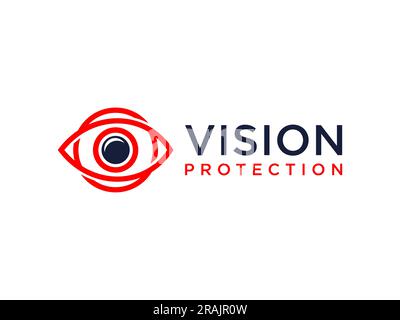 Eye Vision Logo Design Icon Symbol. Stock Vector