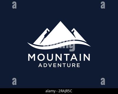 Mountain Logo, Mountain Logo Images. Simple vector logo in a modern style Stock Vector