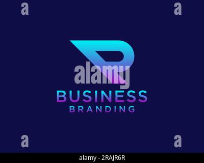 Creative and Minimalist Letter R Logo Design Icon Stock Vector