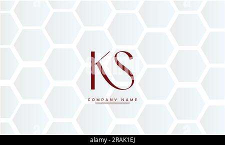 SK, KS Abstract Letters Logo Monogram Stock Vector