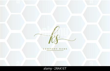 SK, KS Abstract Letters Logo Monogram Stock Vector