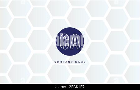CA, AC Abstract Letters Logo Monogram Stock Vector