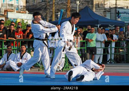 UNIFIL self defence and cultural event at Southern Lebanon, Tyr. Stock Photo