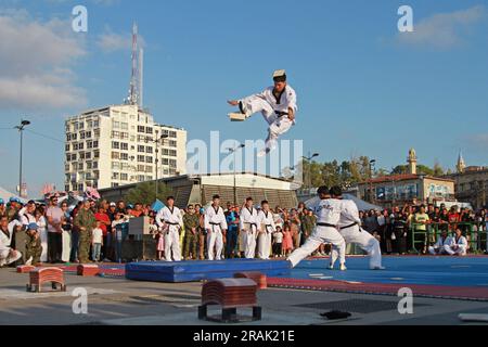 UNIFIL self defence and cultural event at Southern Lebanon, Tyr. Stock Photo