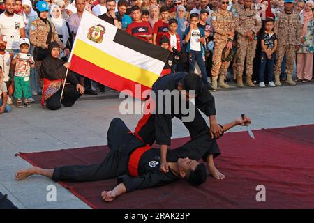 UNIFIL self defence and cultural event at Southern Lebanon, Tyr. Stock Photo