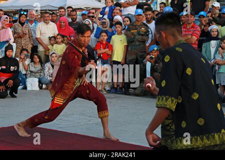 UNIFIL self defence and cultural event at Southern Lebanon, Tyr. Stock Photo