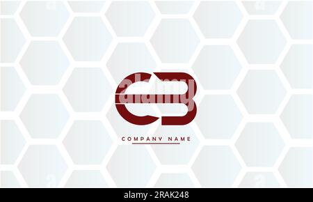 CB, BC Abstract Letters Logo Monogram Stock Vector