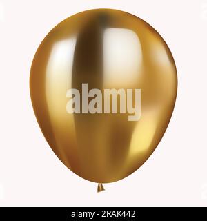 3d Realistic Balloon collection. Holiday illustration of flying glossy balloons. Isolated on white Background. Vector Illustration Stock Vector