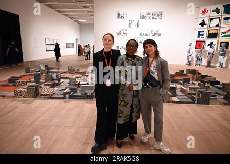 Tate Modern launches a major new exhibition celebrating the dynamic landscape of photography across the African continent today , bringing together 36 artists from different generations and geographies .The exhibition charts the dialogue between photography and contemporary perspectives on cultural heritage ,spirituality,urbanisation,and climate change to reveal shared artistic visions that reclaim Africa's histories The legacy of postcolonial utopias continues to inspire artists to confront present day landscapes at a time when Africa's place in the world has never been more vital. Stock Photo