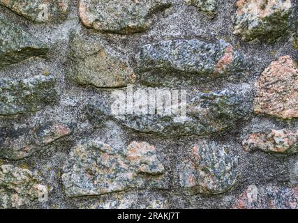 wall of natural stone close-up.Texture, background Stock Photo