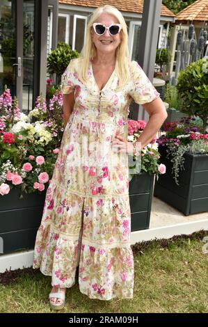 3 July 2023. East Molesey, Surrey, UK. Vanessa Feltz at the 2023 RHS Hampton Court Palace Garden Festival. Sue Andrews/Alamy. Stock Photo