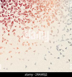 Abstract geometric background. Astonishing scattered low poly triangles with colored gradient. Classy vector illustration. Stock Vector