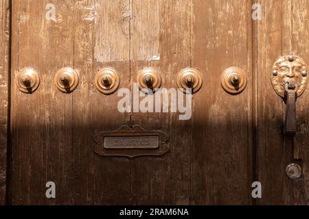 Old Doorway in Queretaro Mexico Stock Photo