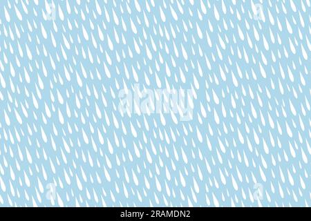 seamless pattern of falling water drops- vector illustration Stock Vector