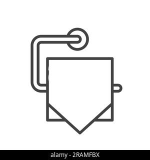 toilet paper holder icon- vector illustration Stock Vector