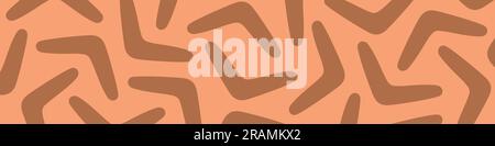 banner with boomerang shape pattern - vector illustration Stock Vector