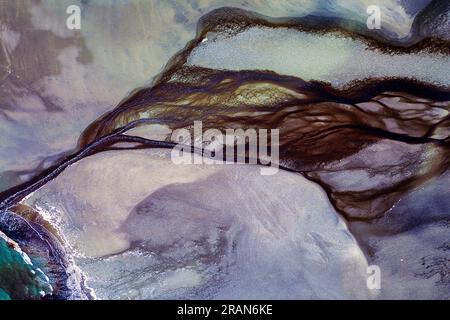 Aerial of Graham Island, Haida Gwaii archipelago, BC, Canada Stock Photo